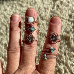 Size 6 Rose Gold Ring Lot